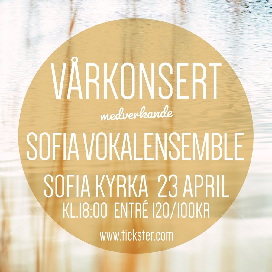 Historisk konsertaffisch för vårkonserten 2023